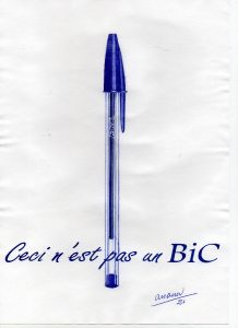 ceci n'est pas un bic fini