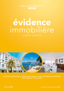 Evidence Immobilière Côte d'Azur N°48 - AOUT 2017